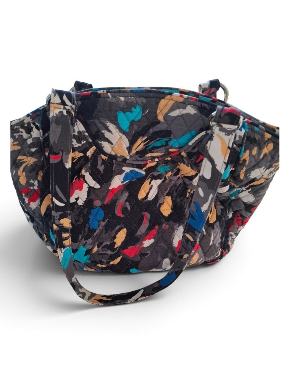 Vera Bradley Glenna Bag With Medium Cosmetic Bag Splash Floral